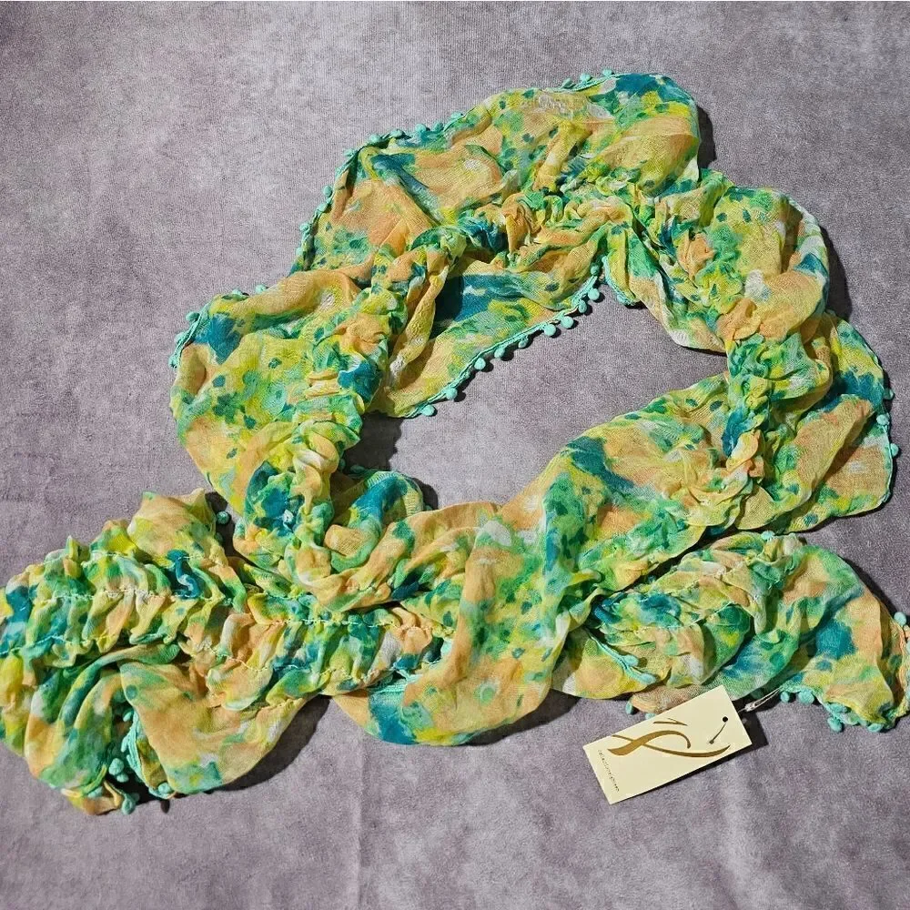 COLLECTION EIGHTEEN Floral Pop Boa POLYESTER Scarf 12